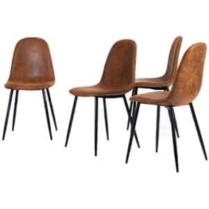 Homy Casa Dining Chairs Set de 4 sillas